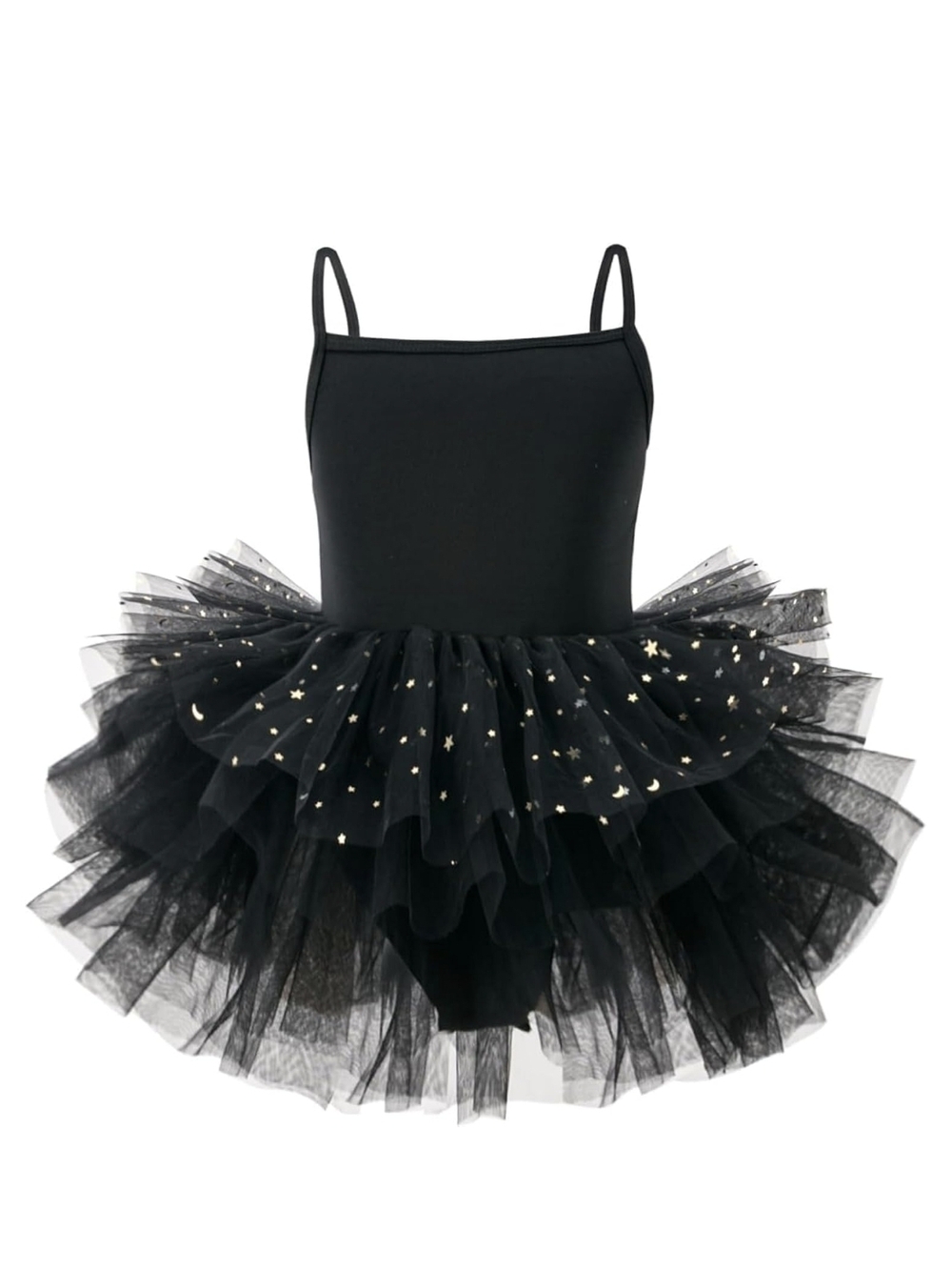 Kids Black Star Tutu Dress Costume - Sparkle Tulle Ballet Outfit